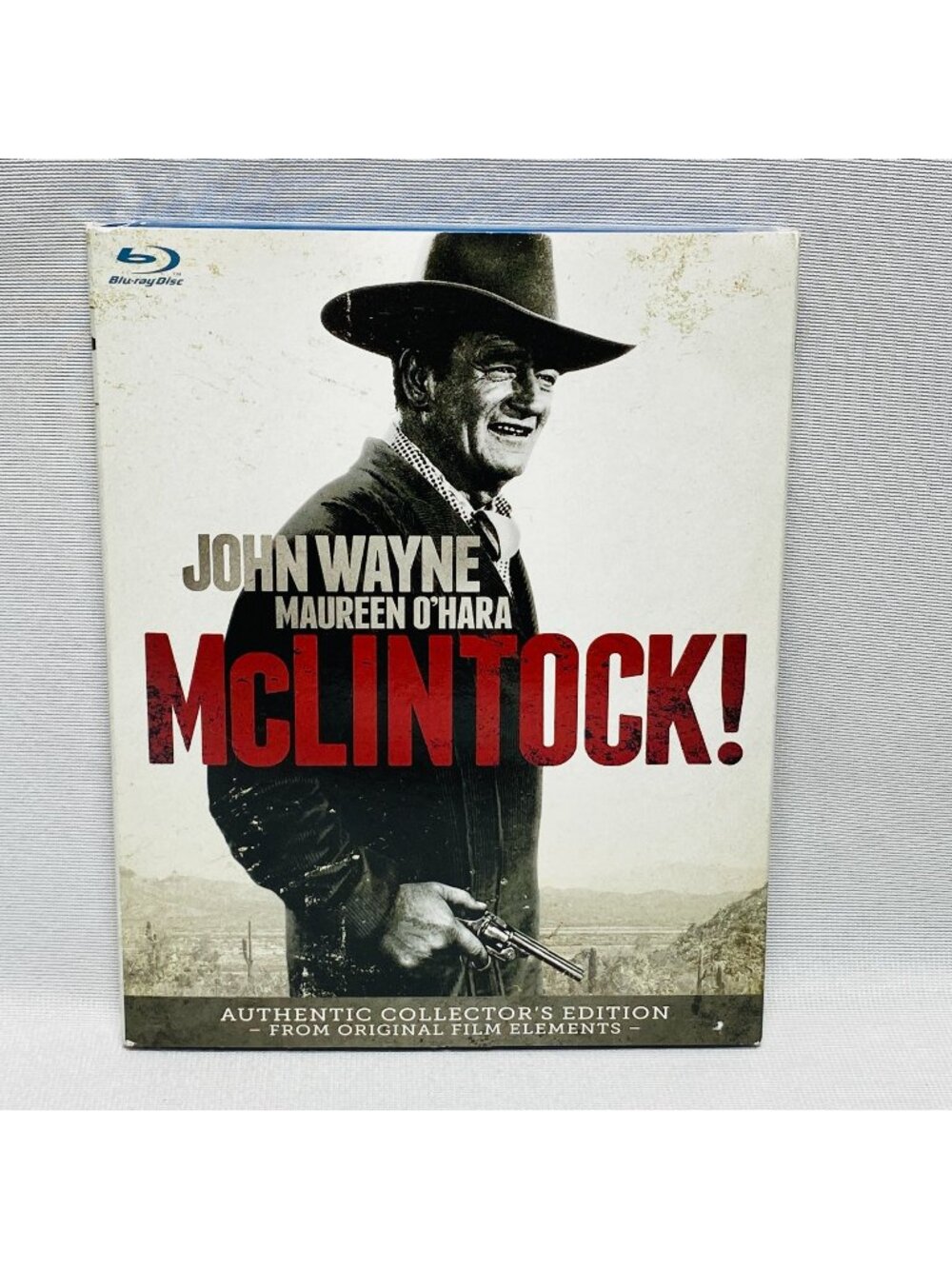 McLintock! Blu-Ray 2014 Collectors Edition John Wayne  Maureen OHara  Slipcover